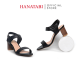 Giày Sandal Nữ Gót Cao 5cm_7cm Hanatabi Quai Ngang Hậu Xé Trước Đế TA Bigsize (35-41) Mã HNSDG5F1174