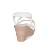 Giày Sandal Nữ Đế Xuồng PU Siêu Nhẹ Cao 7cm Hanatabi Quai Chéo Hậu Thun (35-39) Mã HNSDX7F1241