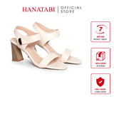 Giày Sandal Nữ Gót Cao 7cm Hanatabi Quai Ngang Hậu Xé Trước Có Khóa Đế TA Chống Trượt Bigsize (35-41) Mã HNSDG7F1179