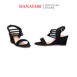 Giày Sandal Nữ Đế Xuồng TA Chống Trượt Cao 7cm Hanatabi Quai Ngang Hậu Thun (35-39) Mã HNSDX7F1239