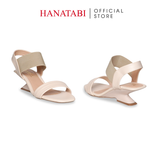 Giày Sandal Nữ Đế Xuồng Siêu Nhẹ 5cm Hanatabi Quai Ngang Hậu Thun Bigisze (35-41) Mã HNSDG5F1260