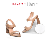 Giày Sandal Nữ Gót Cao 7cm Hanatabi Quai Ngang Hậu Xé Sau Có Khóa Đế TA Chống Trượt Bigsize (35-41) Mã HNSDG7F1178