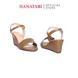 Giày Sandal Nữ Đế Xuồng TA Cao Cấp Cao 7cm Hanatabi Quai Ngang 1 Xếp Hậu C (35-39) Mã HNSDX7F1209