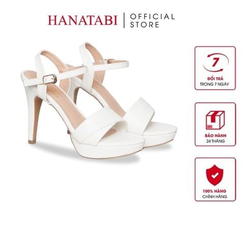 Giày Sandal Nữ Cao Gót 11cm Hanatabi Quai Bảng Ngang 1 Xếp HậuC Đế TA Bigsize (34-41) Mã HNSDG11F813