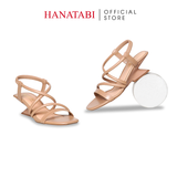 Giày Sandal Nữ Đế Xuồng Siêu Nhẹ 5cm Hanatabi Quai Ngang Hậu Thun Bigisze (35-41) Mã HNSDG5F1264