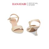 Giày Sandal Nữ Cao Gót Nhọn Mika 7cm Hanatabi Quai 2 Xêp Hậu C Đế TA Bigsize (35-41) Mã HNSDG57F1029