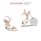 Giày Sandal Nữ Cao Gót Nhọn 9cm Hanatabi Quai Chéo Đế TA Cao Cấp Bigsize (35-41) Mã HNSDG9F1268