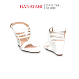 Giày Sandal Nữ Đế Xuồng TA Chống Trượt Cao 7cm Hanatabi Quai Ngang Hậu Thun (35-39) Mã HNSDX7F1239