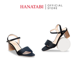 Giày Sandal Nữ Cao Gót 5cm_7cm Hanatabi Quai 2 Xếp Mũi Vuông HậuC Đế TA Bigsize(35-41) Mã HNSDG5F898