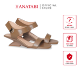 Giày Sandal Nữ Đế Xuồng Siêu Nhẹ 5cm Hanatabi Quai Ngang Hậu Xé Sau Bigsize (35-41) Mã HNSDG5F1196
