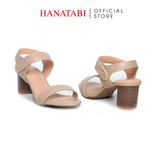 Giày Sandal Nữ Gót Cao 5cm_7cm Hanatabi Quai Ngang Hậu Xé Trước Đế TA Bigsize (35-41) Mã HNSDG5F1174