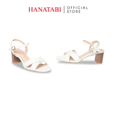 Giày Sandal Nữ Cao Gót 5cm_7cm Hanatabi Quai Chéo Mũi Vuông Hậu C Đế TA Bigsize(35-41) Mã HNSDG5F902