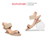 Giày Sandal Nữ Đế Xuồng Siêu Nhẹ 5cm Hanatabi Quai Ngang Hậu Thun Bigisze (35-41) Mã HNSDG5F1260