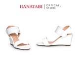 Giày Sandal Nữ Đế Xuồng TA Chống Trơn Trượt Cao 7cm Hanatabi Quai Ngang Hậu Thun (35-39) Mã HNSDX7F1238