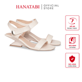 Giày Sandal Nữ Đế Xuồng Siêu Nhẹ 5cm Hanatabi Quai Ngang Hậu Xé Trước Bigsize (35-41) Mã HNSDG5F1197