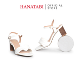 Giày Sandal Nữ Cao Gót 5cm_ 7cm Hanatabi Quai 2 Xếp Mũi Vuông Hậu C Đế TA Bigsize (35-41) Mã HNSDG7F1075