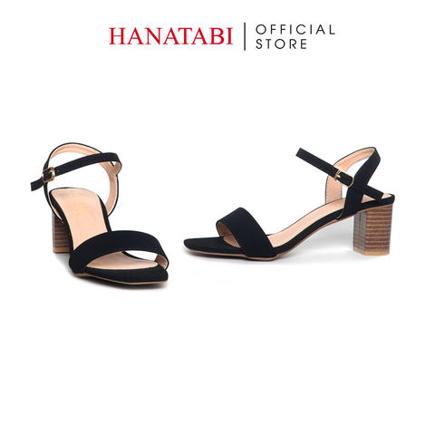 Giày Sandal Nữ Cao Gót 5cm_7cm Hanatabi Quai Ngang Mũi Vuông HậuC ĐếTA Bigsize (35-41)Mã HNSDG5F1033