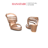 Giày Sandal Nữ Cao Gót 5cm Hanatabi Quai Ngang Hậu Khóa Sau Đế TA Bigsize (35-41) Mã HNSDG5F1234