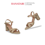 Giày Sandal Nữ Cao Gót 3cm_5cm_7cm Hanatabi Quai Chéo Hậu C Đế TA Bigsize (35-41) Mã HNSDG7F1010