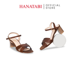Giày Sandal Nữ Cao Gót 5cm_7cm Hanatabi Quai Chéo Mũi Vuông Hậu C Đế TA Bigsize(35-41) Mã HNSDG5F902