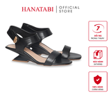 Giày Sandal Nữ Đế Xuồng Siêu Nhẹ 5cm Hanatabi Quai Ngang Hậu Xé Sau Bigsize (35-41) Mã HNSDG5F1196