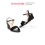 Giày Sandal Nữ Đế Xuồng TA Cao Cấp Cao 7cm Hanatabi Quai Ngang 1 Xếp Hậu C (35-39) Mã HNSDX7F1209