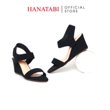 Giày Sandal Nữ Đế Xuồng TA Chống Trơn Cao 7cm Hanatabi Quai Ngang Hậu Xé Sau (35-39) Mã HNSDX7F1244