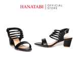 Giày Sandal Nữ Cao Gót 5cm Hanatabi Quai Ngang Hậu Khóa Sau Đế TA Bigsize (35-41) Mã HNSDG5F1234