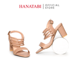 Giày Sandal Nữ Cao Gót 7cm Hanatabi Quai Ngang Hậu Khóa Sau Đế TA Bigsize (35-41) Mã HNSDG7F1236