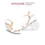 Giày Sandal Nữ Đế Xuồng TA Cao Cấp Cao 7cm Hanatabi Quai Ngang Hậu C (35-39) Mã HNSDX7F1211