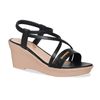 Giày Sandal Nữ Đế Xuồng PU Siêu Nhẹ Cao 7cm Hanatabi Quai Chéo Hậu Thun (35-39) Mã HNSDX7F1241
