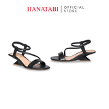 Giày Sandal Nữ Đế Xuồng Siêu Nhẹ 5cm Hanatabi Quai Ngang Hậu Thun Bigisze (35-41) Mã HNSDG5F1265