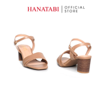 Giày Sandal Nữ Cao Gót 5cm_ 7cm Hanatabi Quai 2 Xếp Mũi Vuông Hậu C Đế TA Bigsize (35-41) Mã HNSDG7F1075