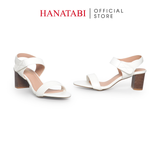 Giày Sandal Nữ Gót Cao 5cm_7cm Hanatabi Quai Ngang Hậu Xé Trước Đế TA Bigsize (35-41) Mã HNSDG5F1174