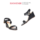 Giày Sandal Nữ Đế Xuồng TA Cao 7cm Hanatabi Quai Ngang Hậu Trước Có Khóa (35-39) Mã HNSDX7F1252