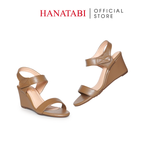 Giày Sandal Nữ Đế Xuồng TA Chống Trơn Cao 7cm Hanatabi Quai Ngang Hậu Xé Trước (35-39)Mã HNSDX7F1245