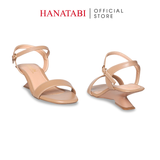 Giày Sandal Nữ Đế Xuồng Cao 5cm Hanatabi Quai Ngang Hậu C Bigisze (35-41) Mã HNSDG5F1261