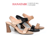 Giày Sandal Nữ Gót Cao 7cm Hanatabi Quai Ngang Hậu Xé Trước Đế TA Chống Trượt Bigsize (35-41) Mã HNSDG7F1181