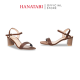 Giày Sandal Nữ Cao Gót 5cm_7cm Hanatabi Quai Ngang Mũi Vuông HậuC Đế TA Bigsize(35-41) Mã HNSDG5F897