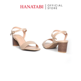 Giày Sandal Nữ Cao Gót 5cm_7cm Hanatabi Quai Ngang Mũi Vuông HậuC ĐếTA Bigsize (35-41)Mã HNSDG5F1033