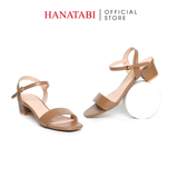 Giày Sandal Nữ Cao Gót 3cm_5cm Hanatabi Quai Ngang Mũi Vuông HậuC Đế TA Bigsize(35-41) Mã HNSDG3F875