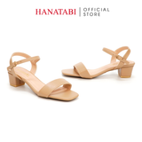 Giày Sandal Nữ Cao Gót 3cm_5cm Hanatabi Quai Ngang Mũi Vuông HậuC Đế TA Bigsize(35-41) Mã HNSDG3F875