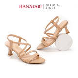 Giày Sandal Nữ Cao Gót 5cm_7cm Hanatabi Quai Chéo Hậu Thun Đế TA Bigsize (35-41) Mã HNSDT5F947