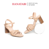 Giày Sandal Nữ Cao Gót 5cm_7cm Hanatabi Quai Đan Mũi Vuông HậuC Đế TA Bigsize (35-41) Mã HNSDG7F1132