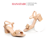 Giày Sandal Nữ Cao Gót 3cm_5cm_7cm Hanatabi Quai Ngang Mũi Vuông Hậu C Đế TA Bigsize (35-41) Mã HNSDG5F997