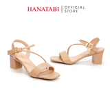 Giày Sandal Nữ Cao Gót 3cm_5cm_7cm Hanatabi Quai Ngang Mũi Vuông Hậu C ĐếTA Bigsize (35-41) Mã HNSDG3F895