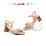 Giày Sandal Nữ Cao Gót 5cm_7cm Hanatabi Quai Thắt Mũi Vuông Hậu C Đế TA Bigsize (35-41) Mã HNSDG5F1064