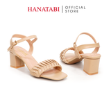 Giày Sandal Nữ Cao Gót 3cm_5cm_7cm Hanatabi Quai Bèo Mũi Vuông Hậu C Đế TA Bigsize (35-41) Mã HNSDG5F920