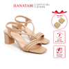 Giày Sandal Nữ Cao Gót 3cm_5cm_7cm Hanatabi Quai Ngang Mũi Vuông Hậu Thun Đế TA Bigsize(35-41) Mã HNSDT5F777
