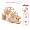 Giày Sandal Nữ Cao Gót 3cm_5cm_7cm Hanatabi Quai Chéo Mũi Vuông Hậu Thun ĐếTA Bigsize (35-41) Mã HNSDT5F857